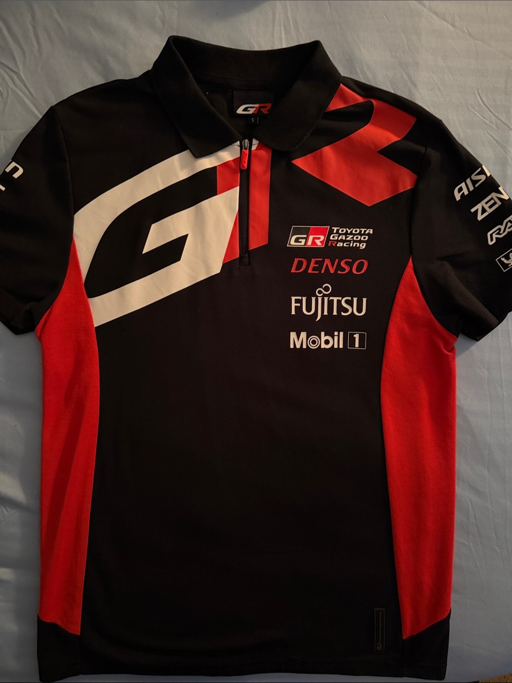Toyota Gazoo Racing Men's Black & Red Team Polo